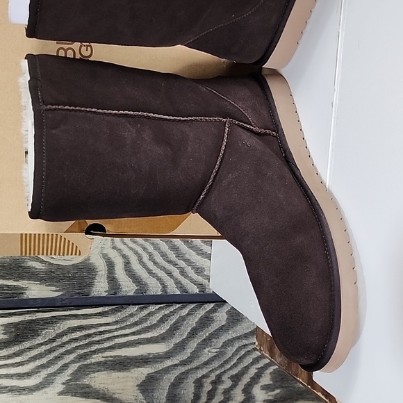 New Kookaburra By Ugg Burra Short Fir Lined Brown Boots Mens Size 13 main image 7